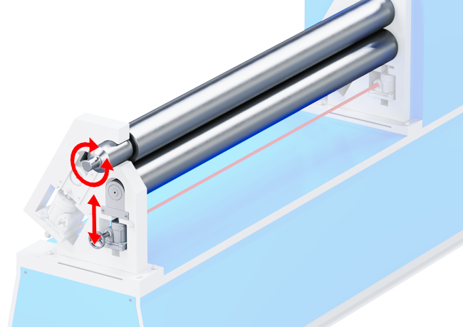 Upper and Lower roller