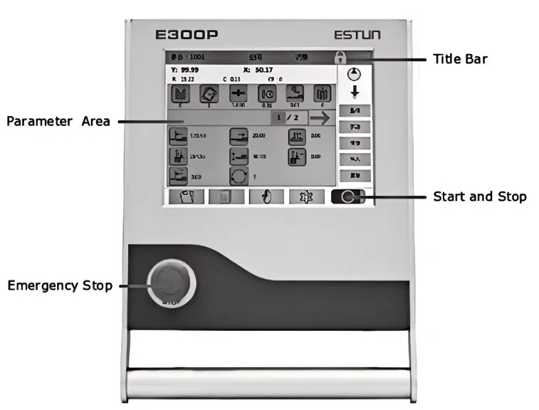 Control de operación del ESTUN E300P