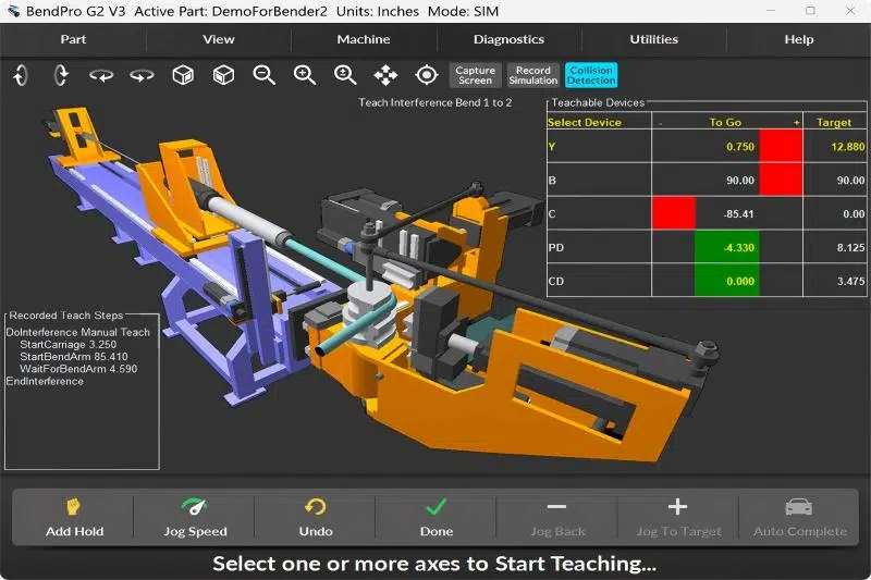 Control CNC de dobladora de tubos