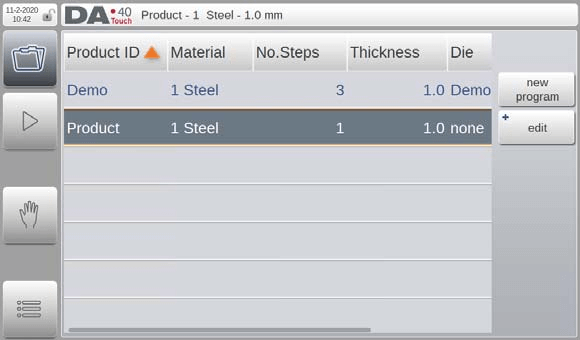 Seleção de programa DELEM DA-41T