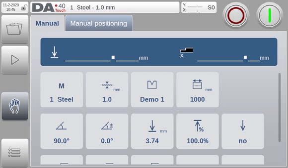 كيف يعمل الوضع اليدوي لجهاز DELEM DA-41T على تحسين الانحناء؟