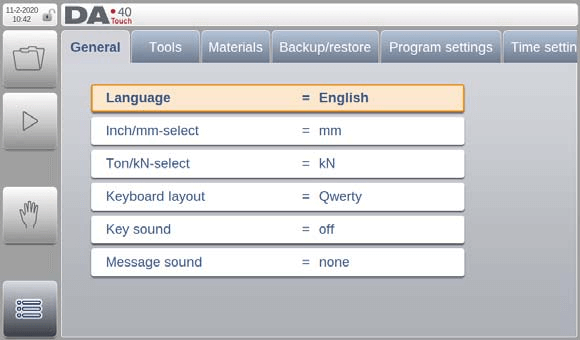 وضع إعدادات DELEM DA-41T