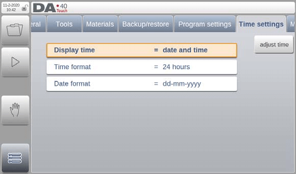 وضع إعدادات DELEM DA-41T