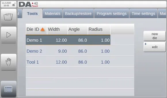 Modo de configuración del DELEM DA-41T