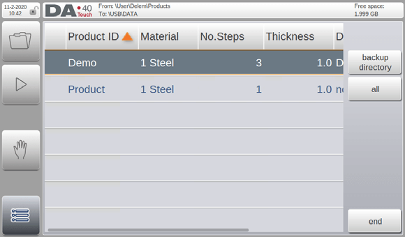 وضع إعدادات DELEM DA-41T