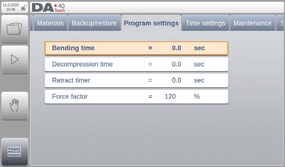 وضع إعدادات DELEM DA-41T