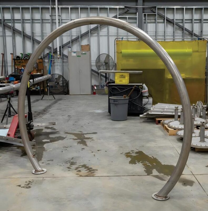 Rohrbiegen für den Brückenbau