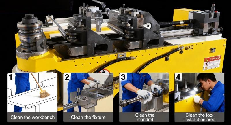 Entretien quotidien de la cintreuse de tubes