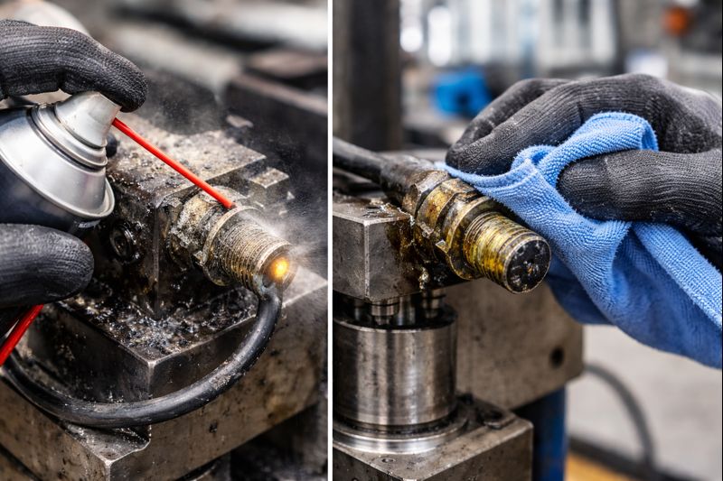 Limpeza de rotina e inspeção visual