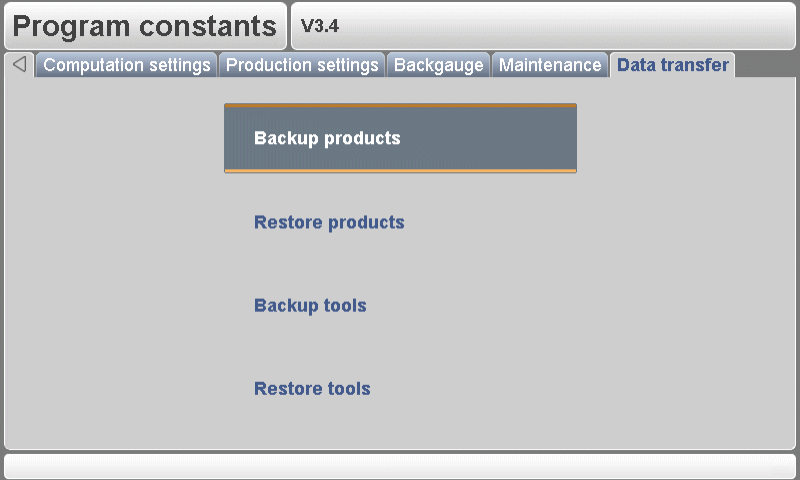 Constantes du programme DELEM DA-52S