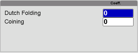 Coefficients de frappe ESA S640