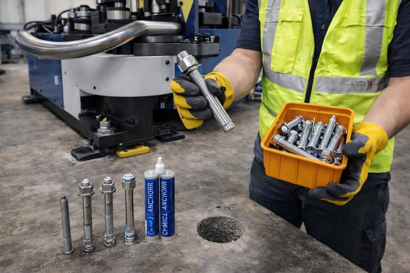 أساسات وأنابيب ثني الأساسات والتثبيت