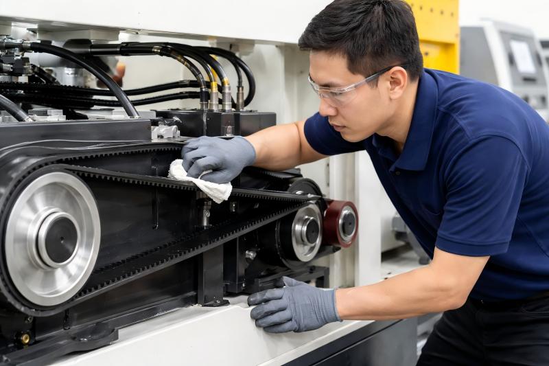 Konserwacja pasa giętarki do rur