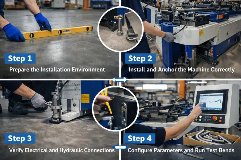 Erreurs courantes lors de l'installation d'une cintreuse de tubes : comment les éviter ?