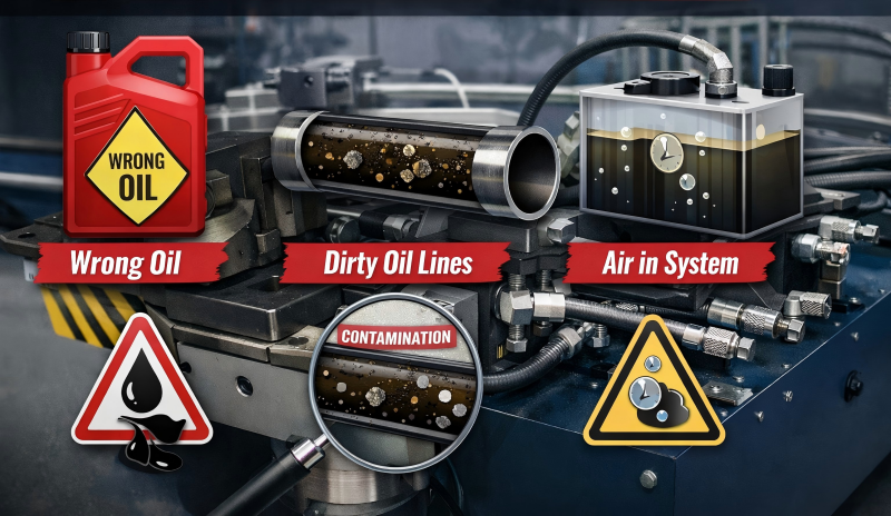 Fehler bei der Installation von Rohrbiegemaschinen