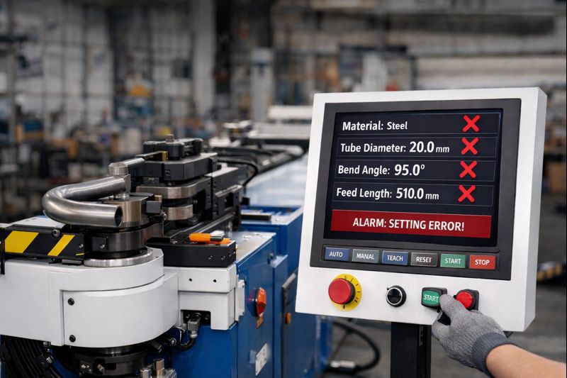 Fehler bei der Installation von Rohrbiegemaschinen