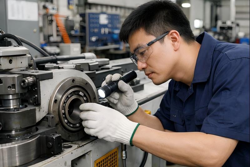 صيانة محامل آلة ثني الأنابيب