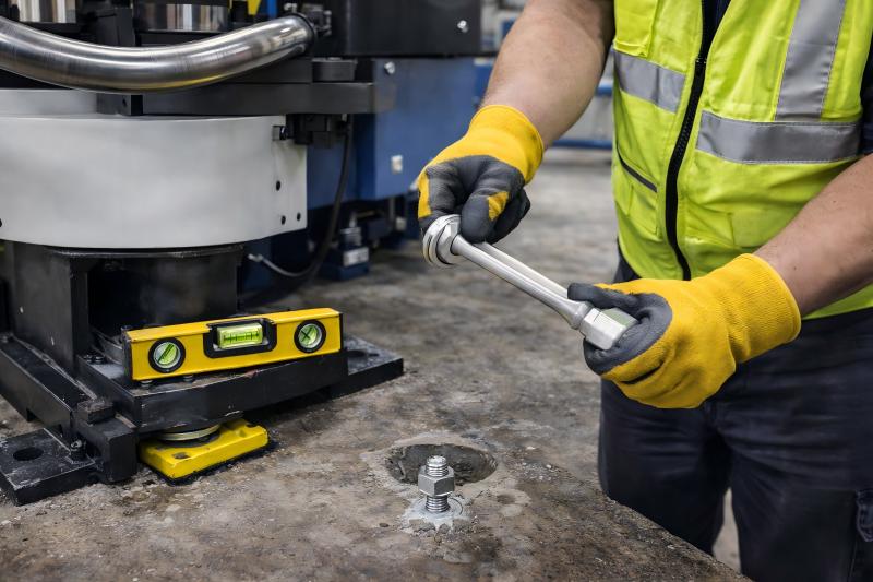 أساسات وأنابيب ثني الأساسات والتثبيت