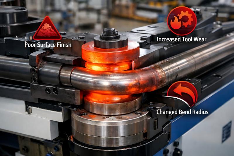 Jak utrzymanie odpowiedniej temperatury w giętarce do rur wpływa na jakość gięcia?