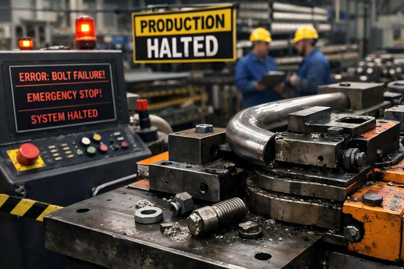 Quels sont les problèmes causés par un mauvais entretien des boulons de cintreuse de tubes ?