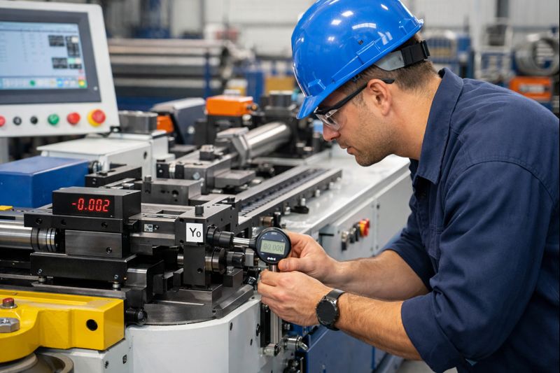 Jak prawidłowo wykonać próbę giętarki do rur?