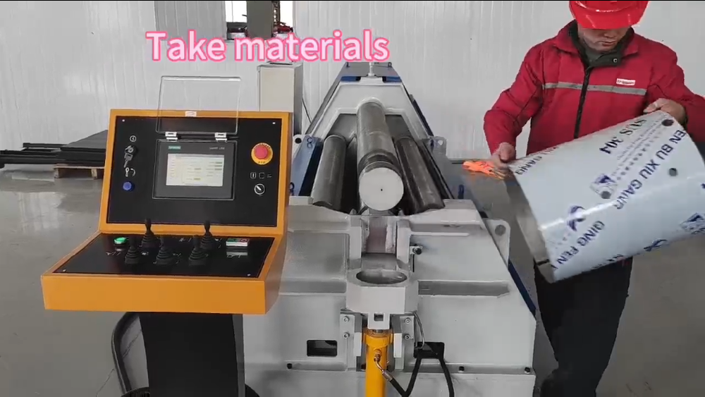 CNC 4 Roll Plate Rolling Machine Operation: Parameter Setting and Automatic Rolling Guide