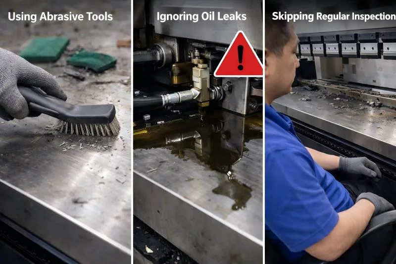 What Is the Proper Way to Do Press Brake Worktable Cleaning?