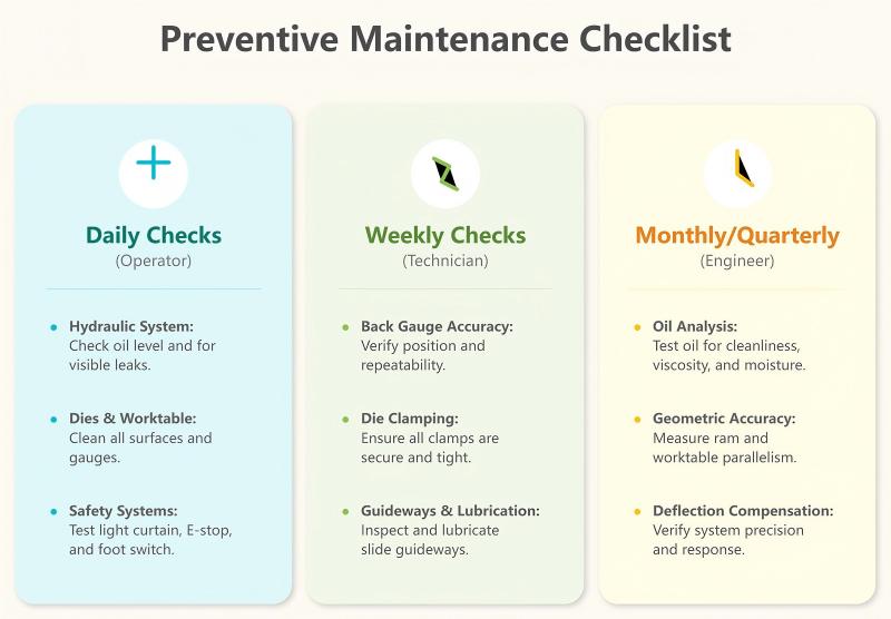 Press Brake Maintenance Records