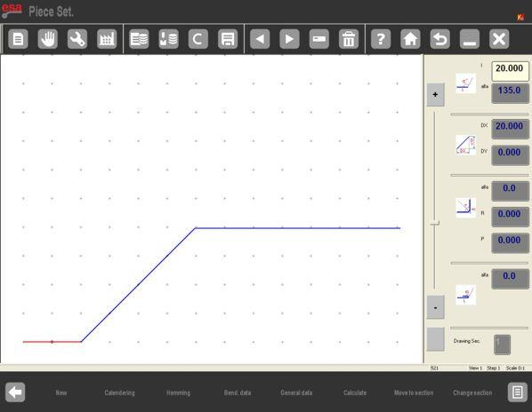 Come impostare il programma grafico ESA S875?