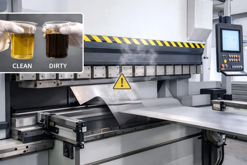 Press Brake Oil Contamination Issue