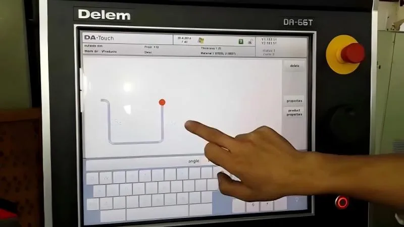 Touchscreen für Pressbremse