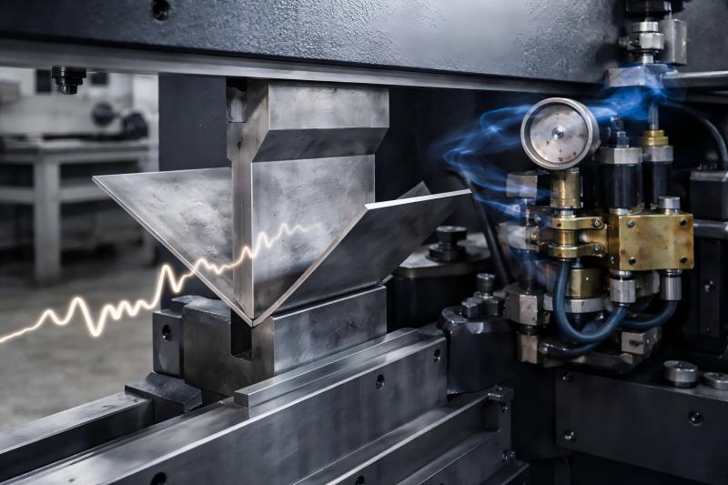 Deformacja ramy prasy krawędziowej