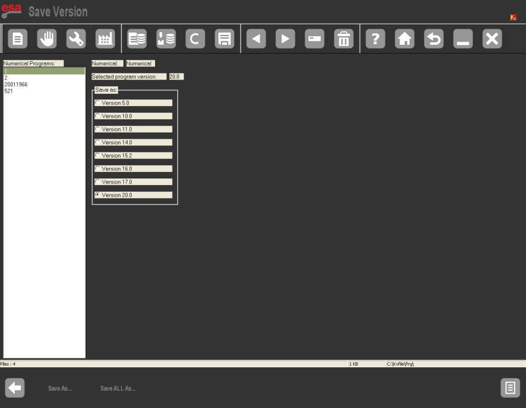 Programas de ahorro ESA S875