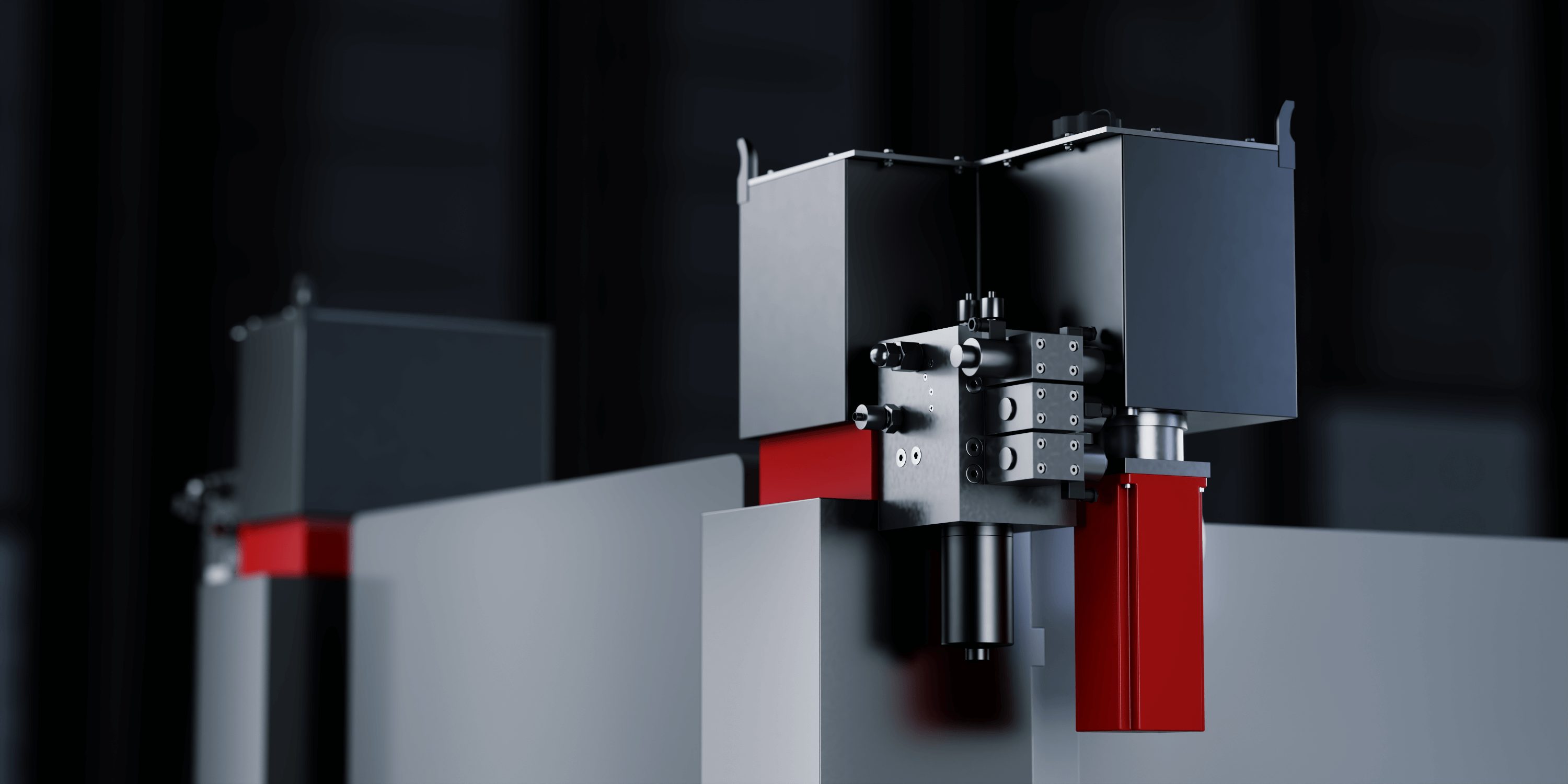 Dual servo motors for press brake