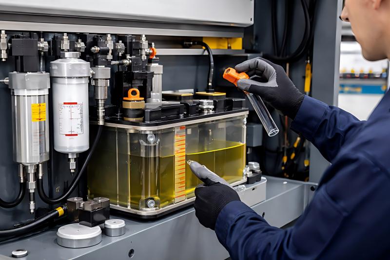 maintenance of the hydraulic components