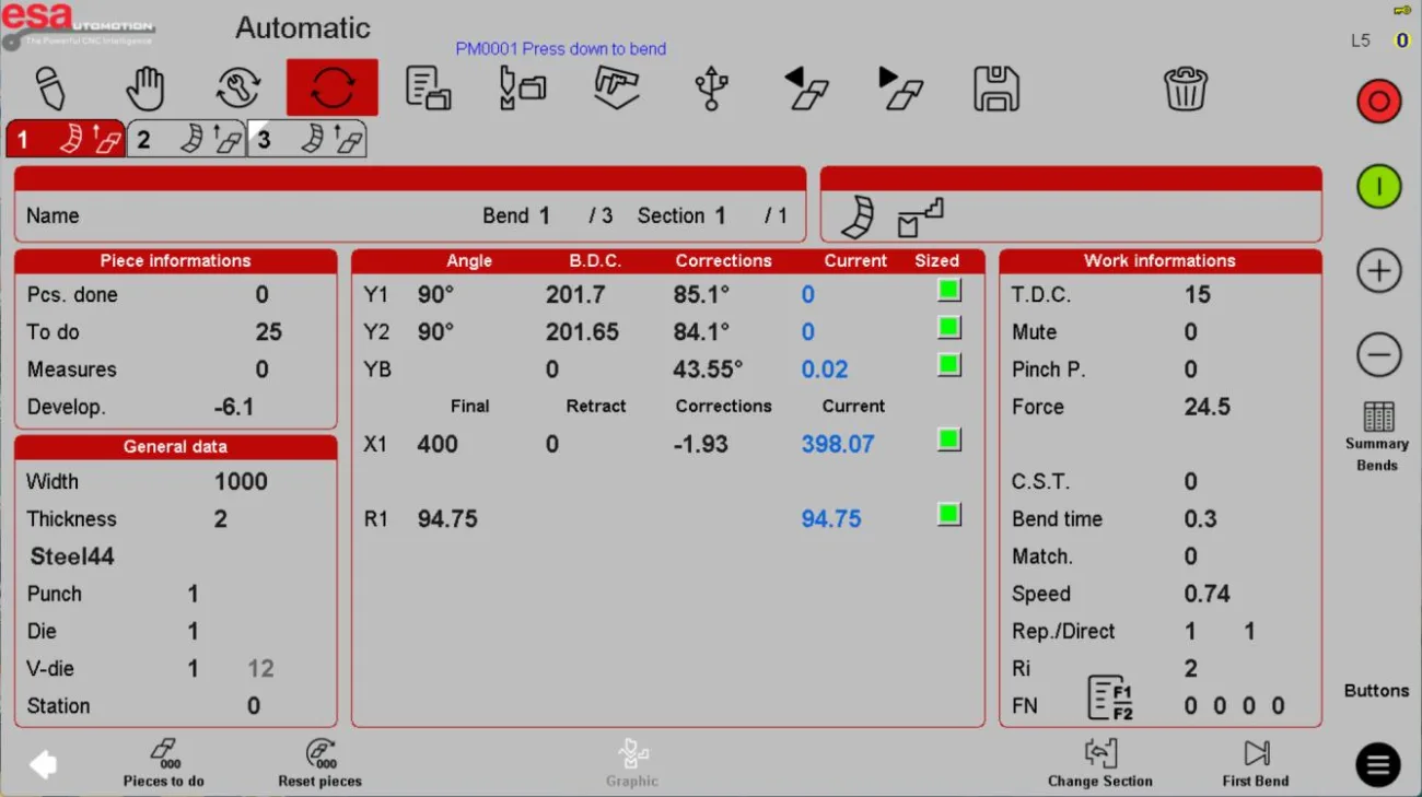 ESA S840 Automatic Mode