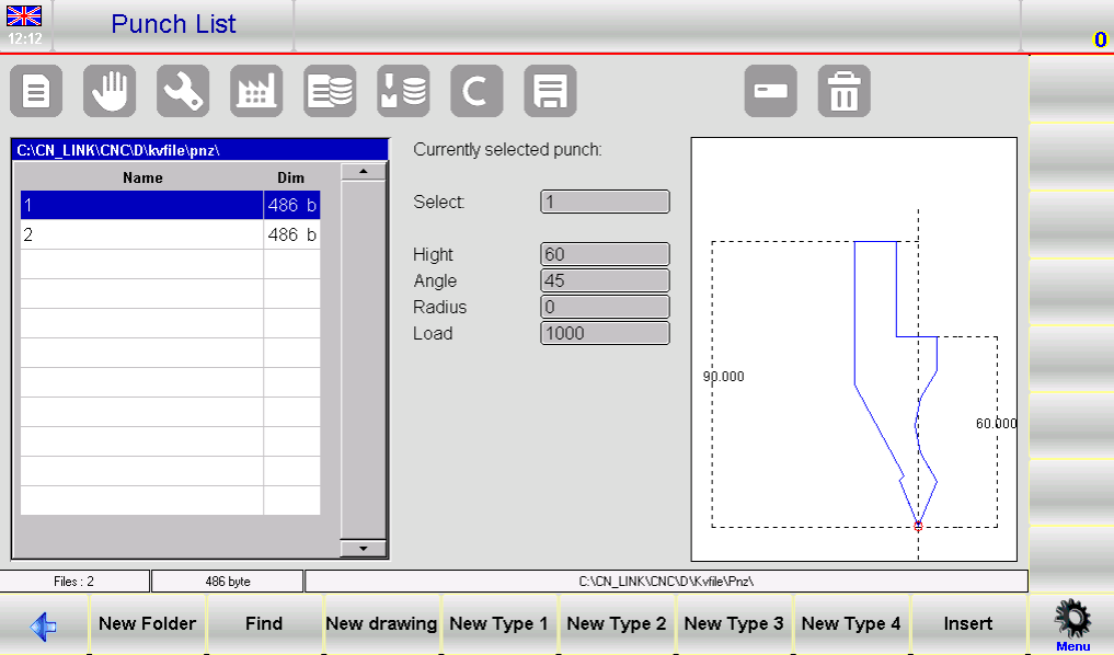 ESA S650 Punches Setup
