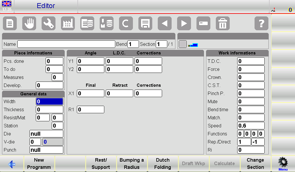 ESA S650 Numeric Program