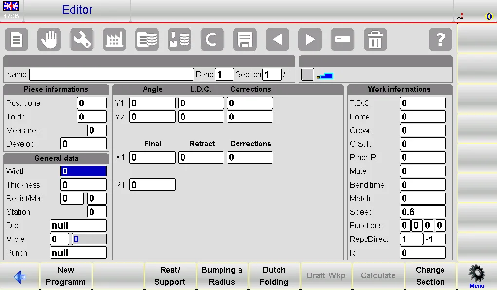 ESA S650 Numeric Program