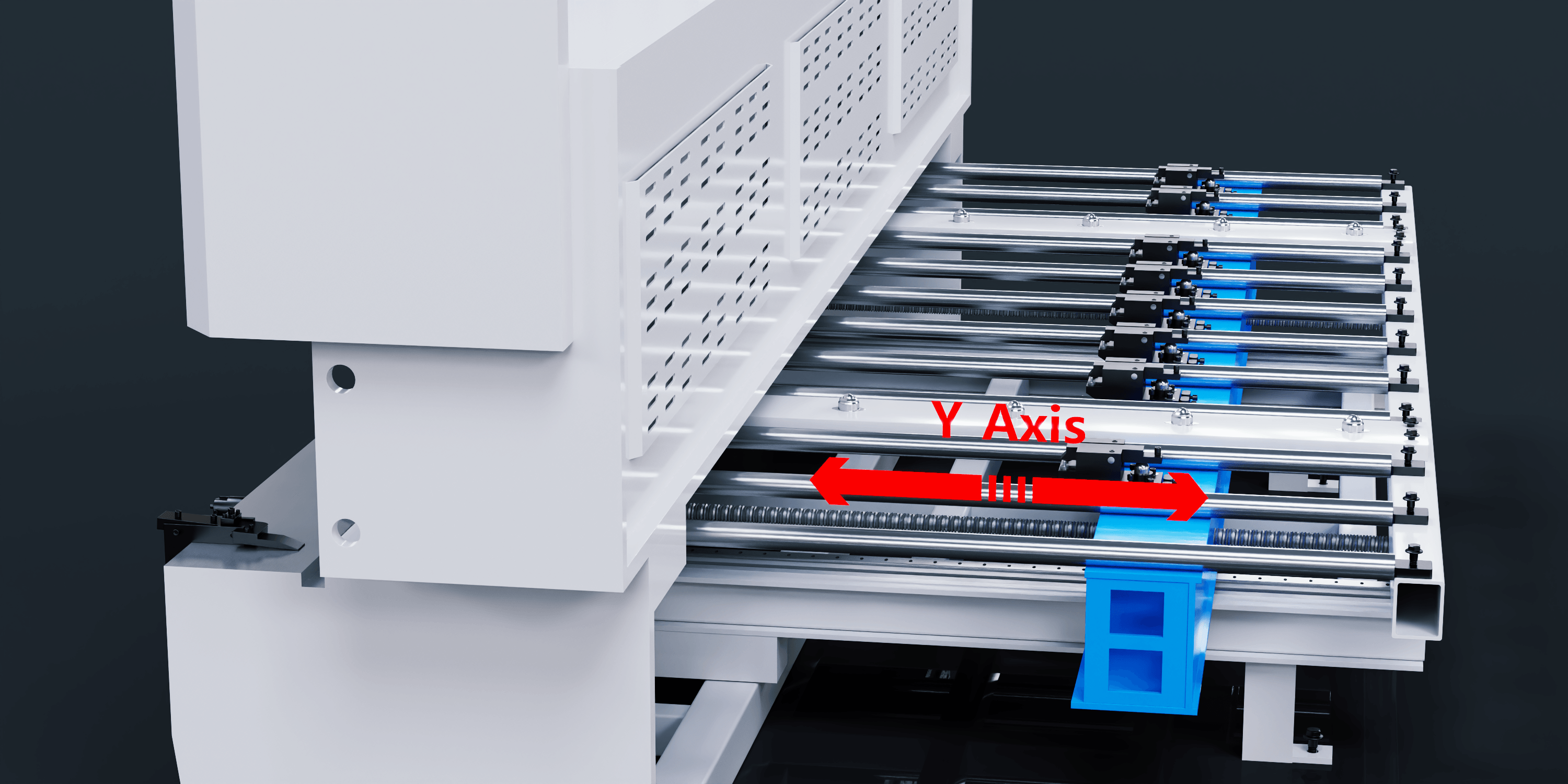 Y axis: Positioning axis