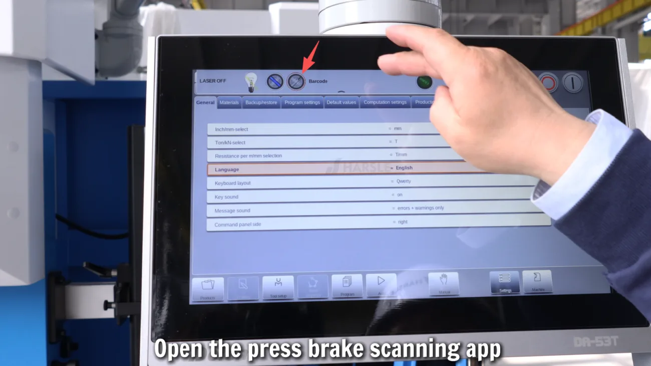 How to Use a Press Brake Barcode Scanner for Automatic Program Loading