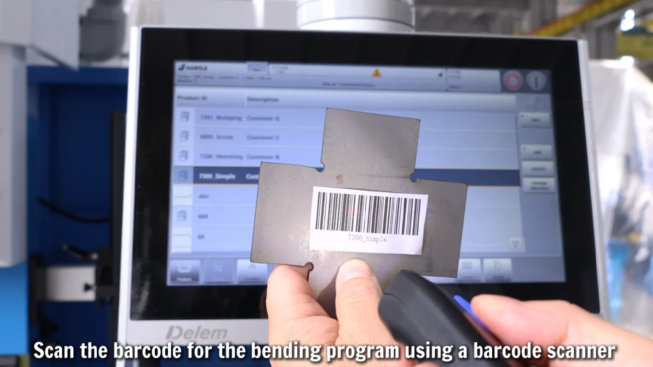How to Use a Press Brake Barcode Scanner for Automatic Program Loading