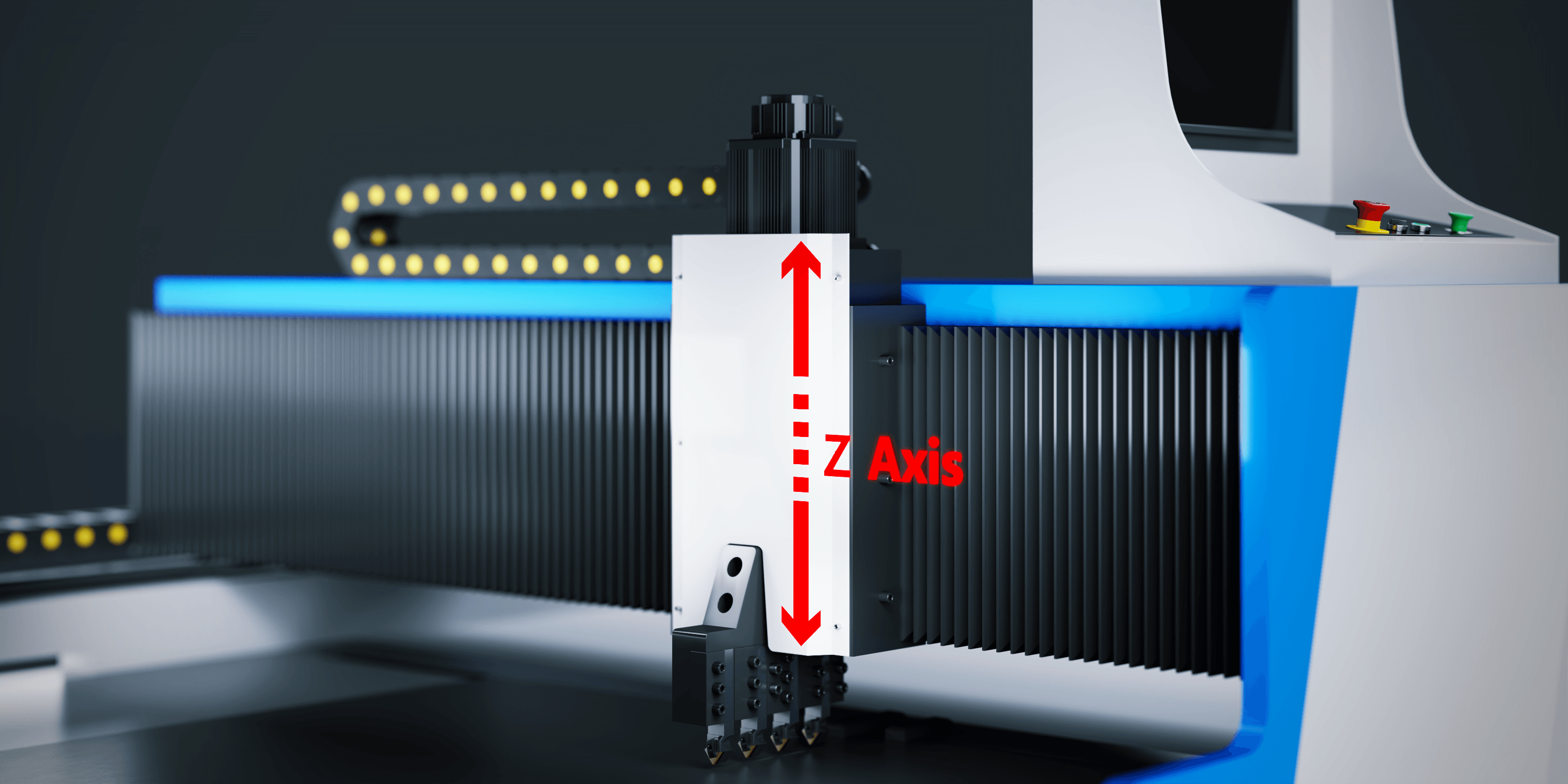 Z axis: Feeding axis