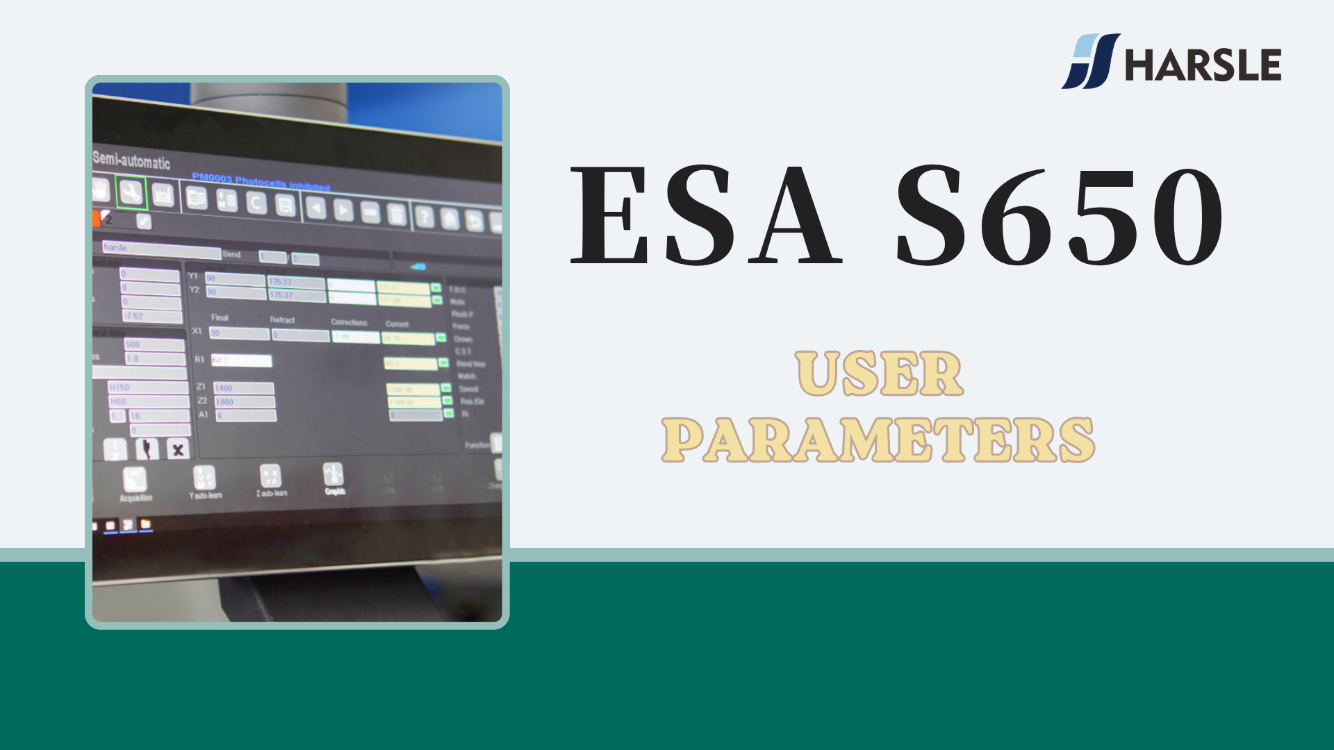 How to Use ESA S650 User Parameters Page？ | HARSLE