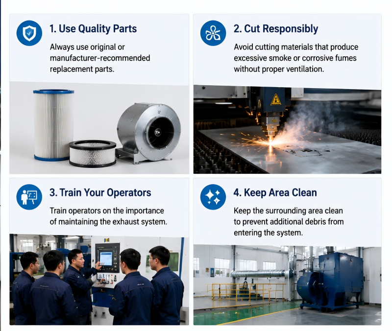 How to Maintain Laser Cutting Exhaust System?