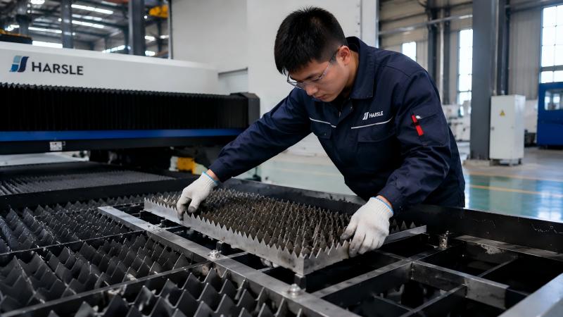 Laser Cutting Bed Cleaning