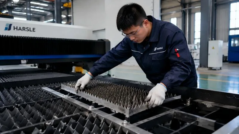 Laser Cutting Bed Cleaning