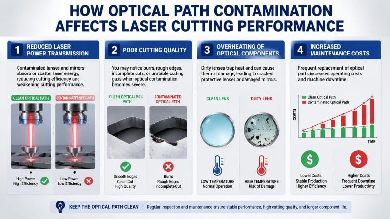 Optical Path Contamination in Laser Cutter