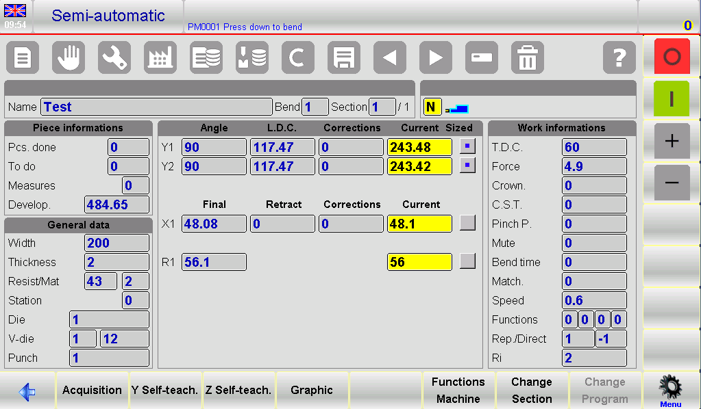ESA S650 Semiautomatic Mode Corrections