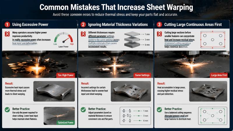 Laser Cutting Sheet Warping